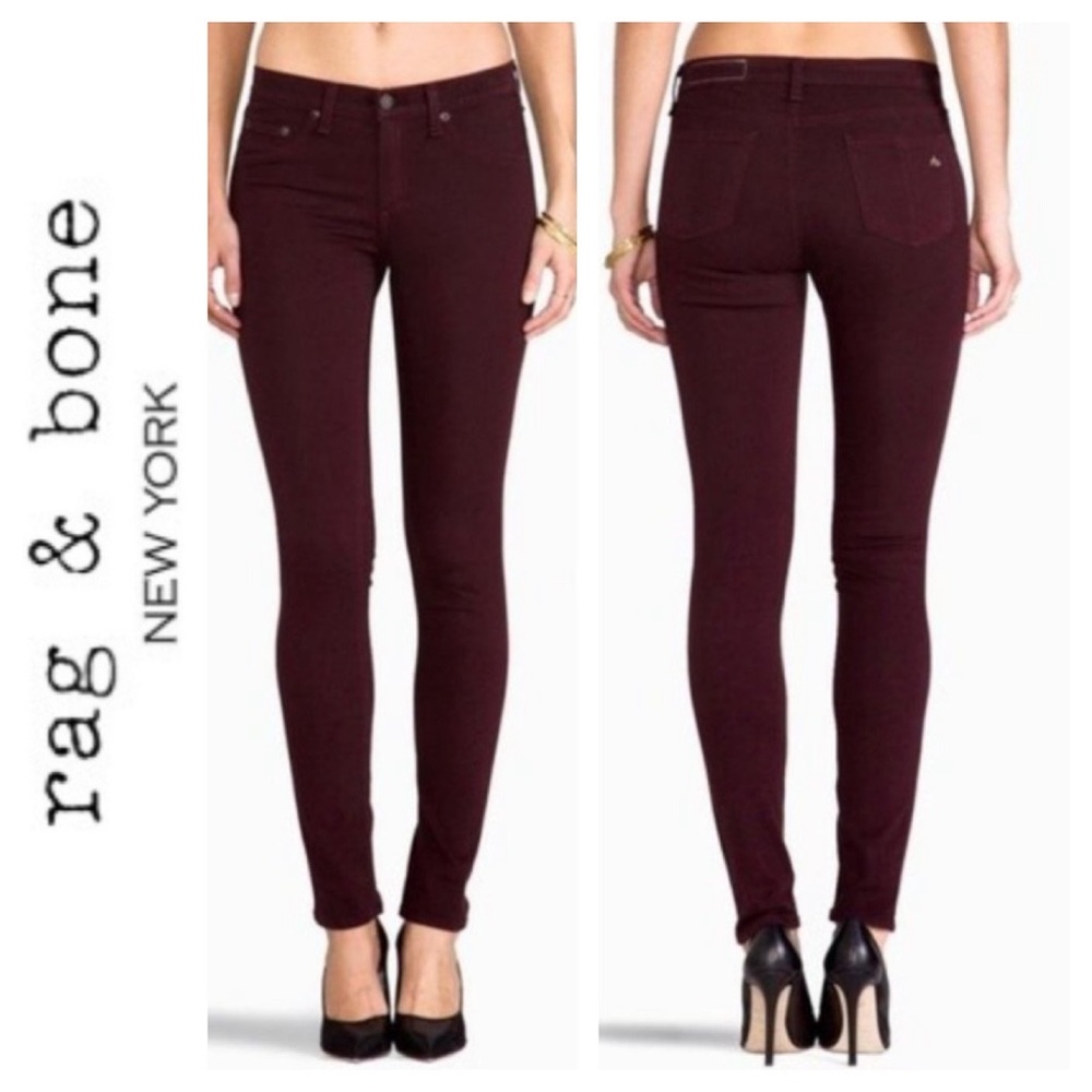 Rag&Bone Legging In Mulberry Pant Size 27 - image 1